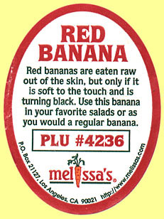 Melissas Red Banana PLU 4236.JPG (31644 Byte)